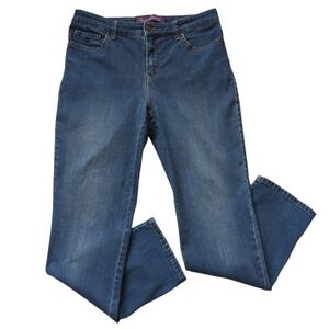 Gloria Vanderbilt Amanda 2.0 Slim Leg Jeans 6 Short Blue